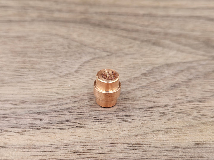 CLR Copper Lanyard Hole Plug<br>Spyderco Manix 2 Jedi Brushed