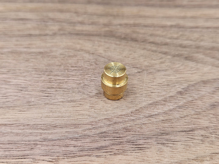 CLR Brass Lanyard Hole Plug<br>Spyderco Manix 2 Compass Brushed