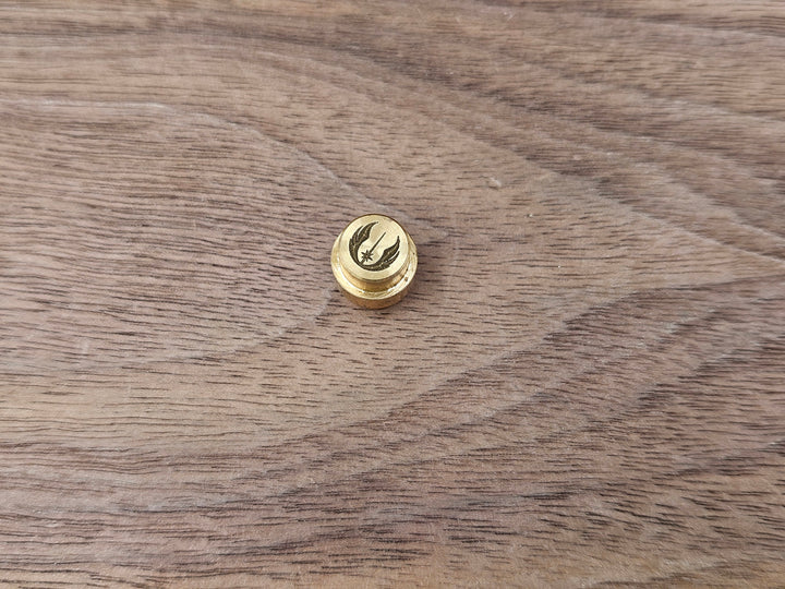CLR Brass Lanyard Hole Plug<br>Spyderco Manix 2 Jedi Black engraving