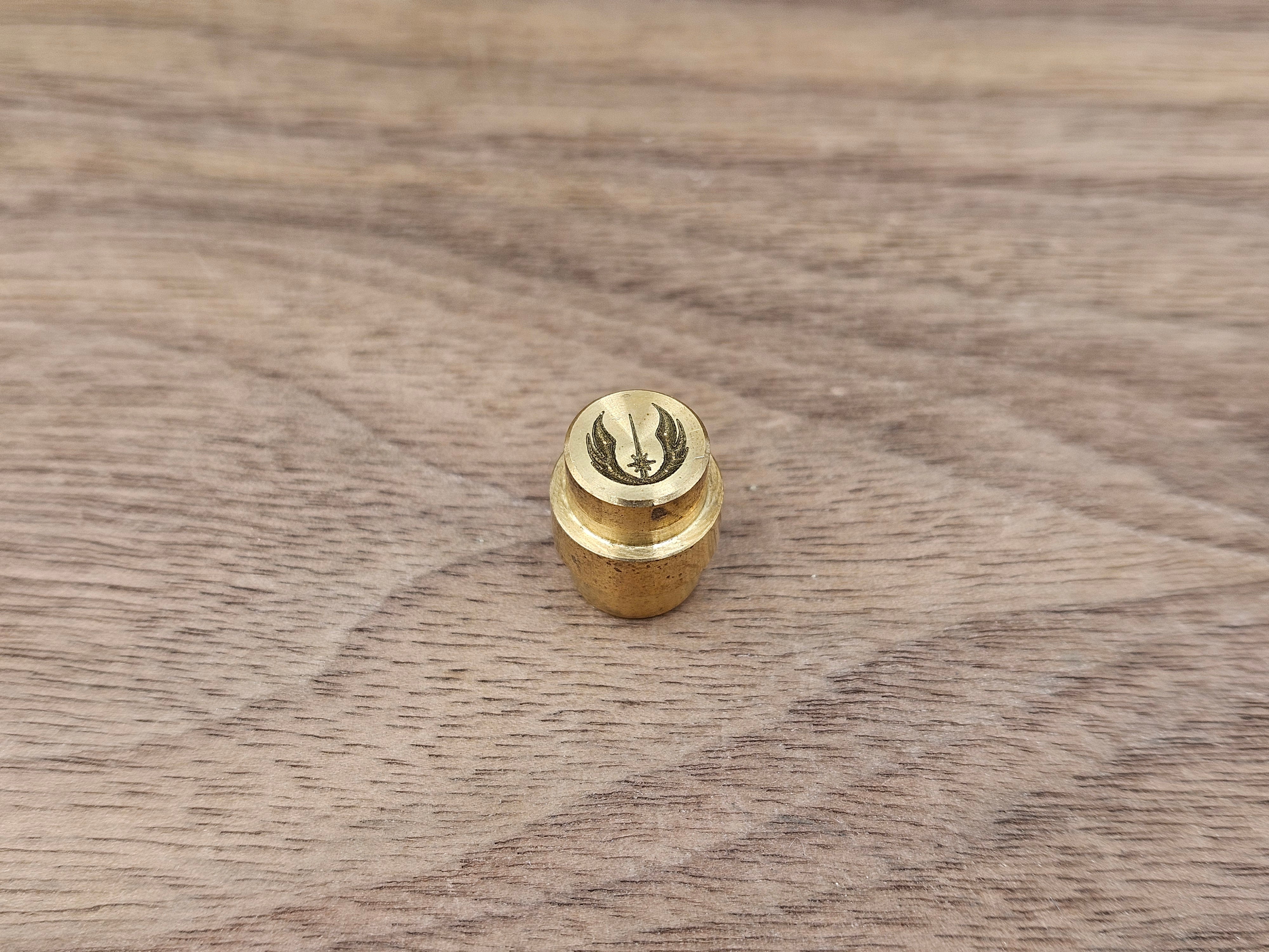 CLR Brass Lanyard Hole Plug<br>Spyderco Manix 2 Jedi Black engraving