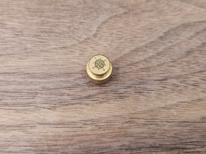 CLR Brass Lanyard Hole Plug<br>Spyderco PM2 & PM3<br>Compass Stone Washed