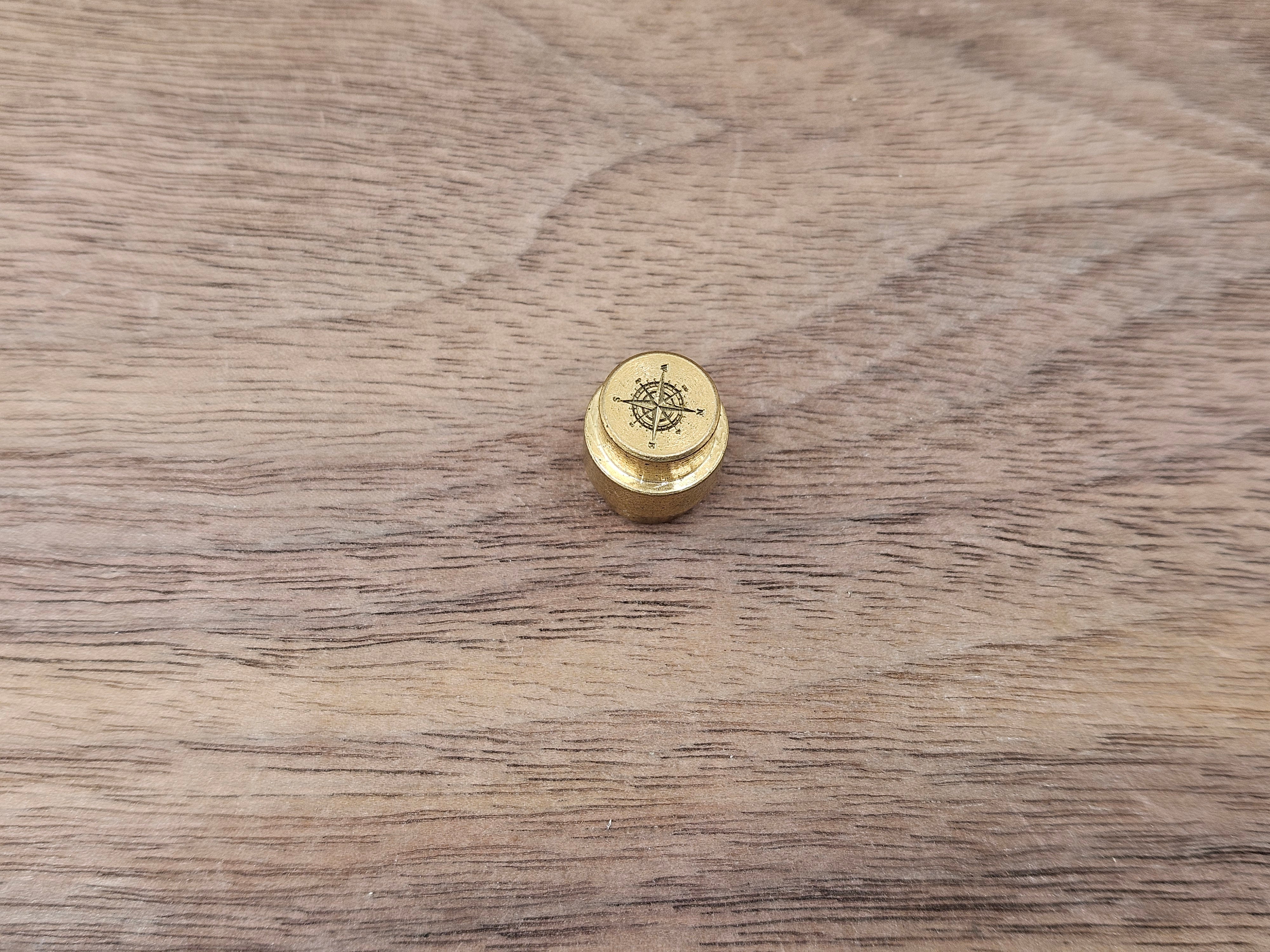 CLR Brass Lanyard Hole Plug<br>Spyderco PM2 & PM3<br>Compass Stone Washed