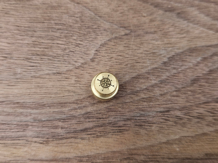CLR Brass Lanyard Hole Plug<br>Spyderco PM2 & PM3<br>Compass Brushed