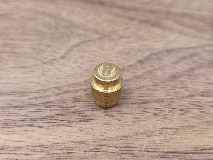 CLR Brass Lanyard Hole Plug<br>Spyderco PM2 & PM3<br>Jedi Stone Washed