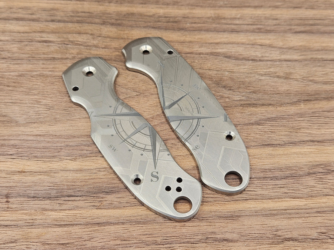 CLR Spyderco Paramilitary 3<br>Titanium Standard Compass
