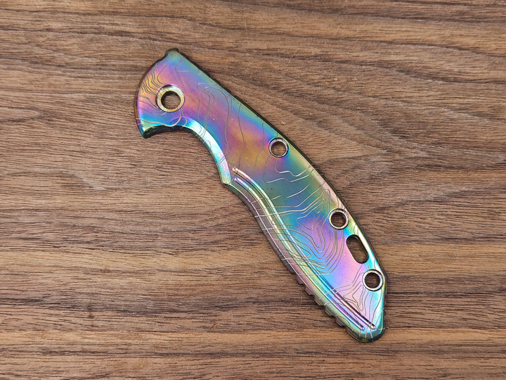 CLR<br>Hinderer XM 18 3.5 Titanium Standard Topo Oil Slick