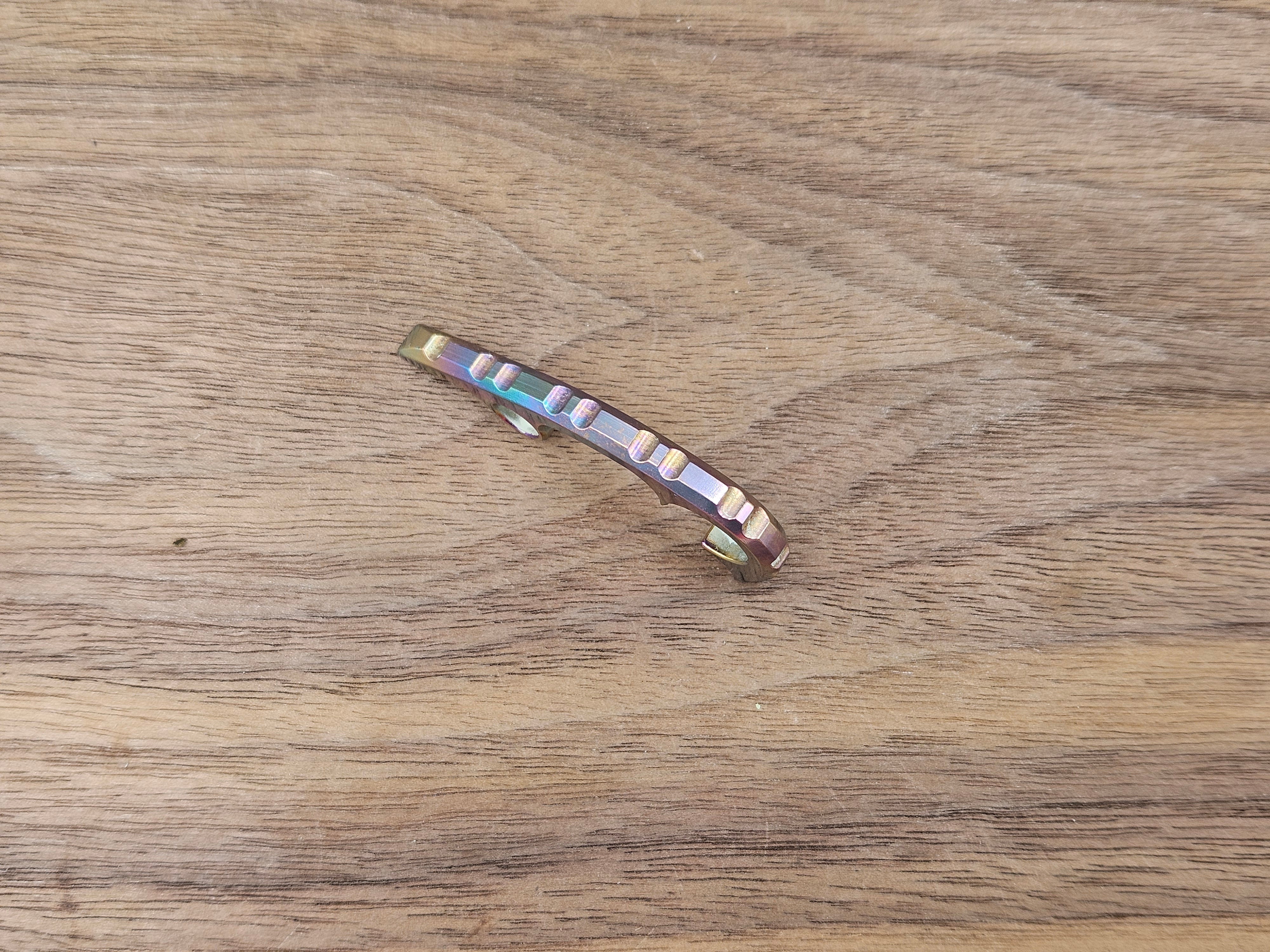 CLR Spyderco Paramilitary 3<br>Titanium Backspacer Oil Slick