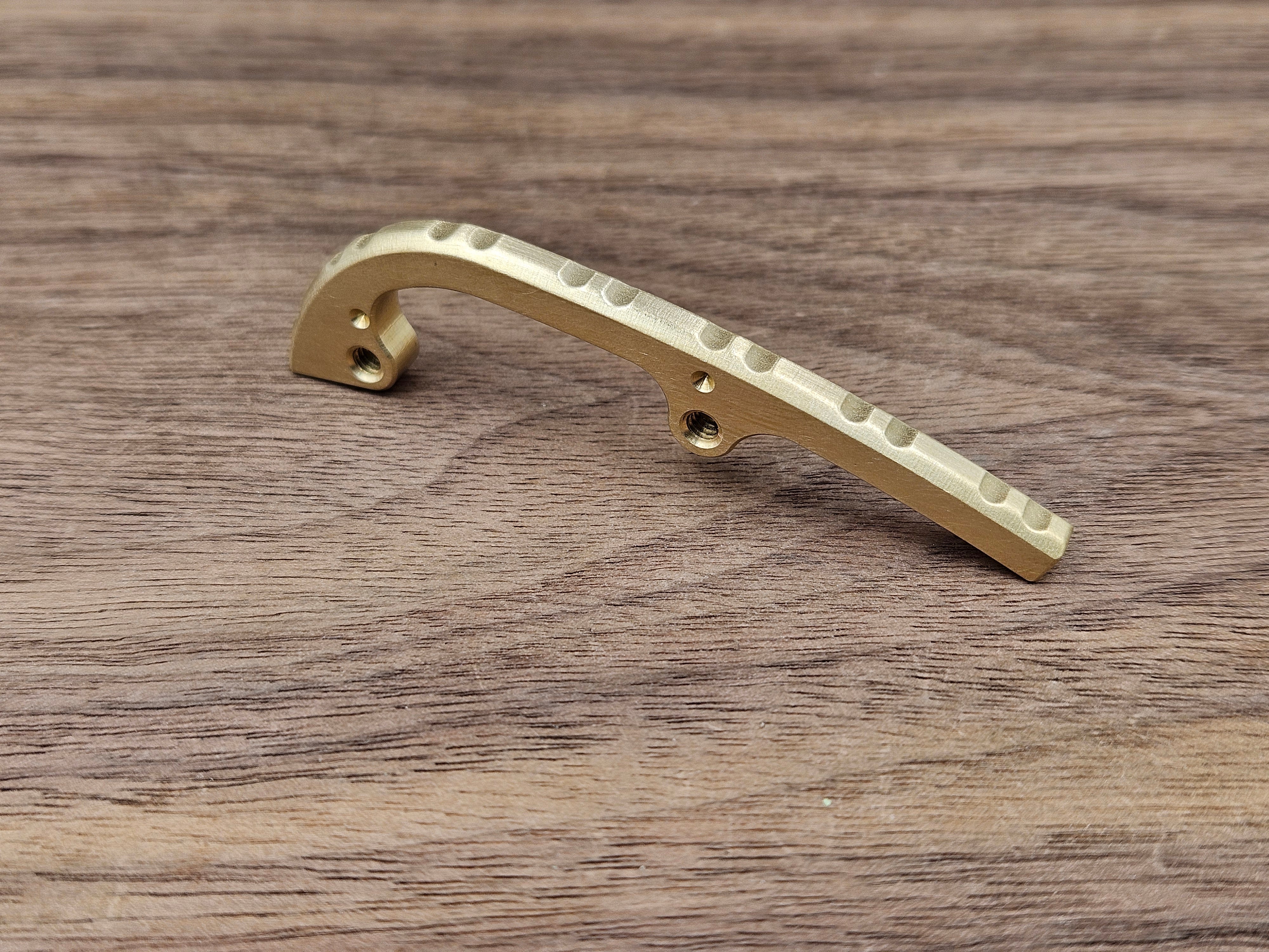 CLR Spyderco Shaman<br>Brass Backspacer Brushed