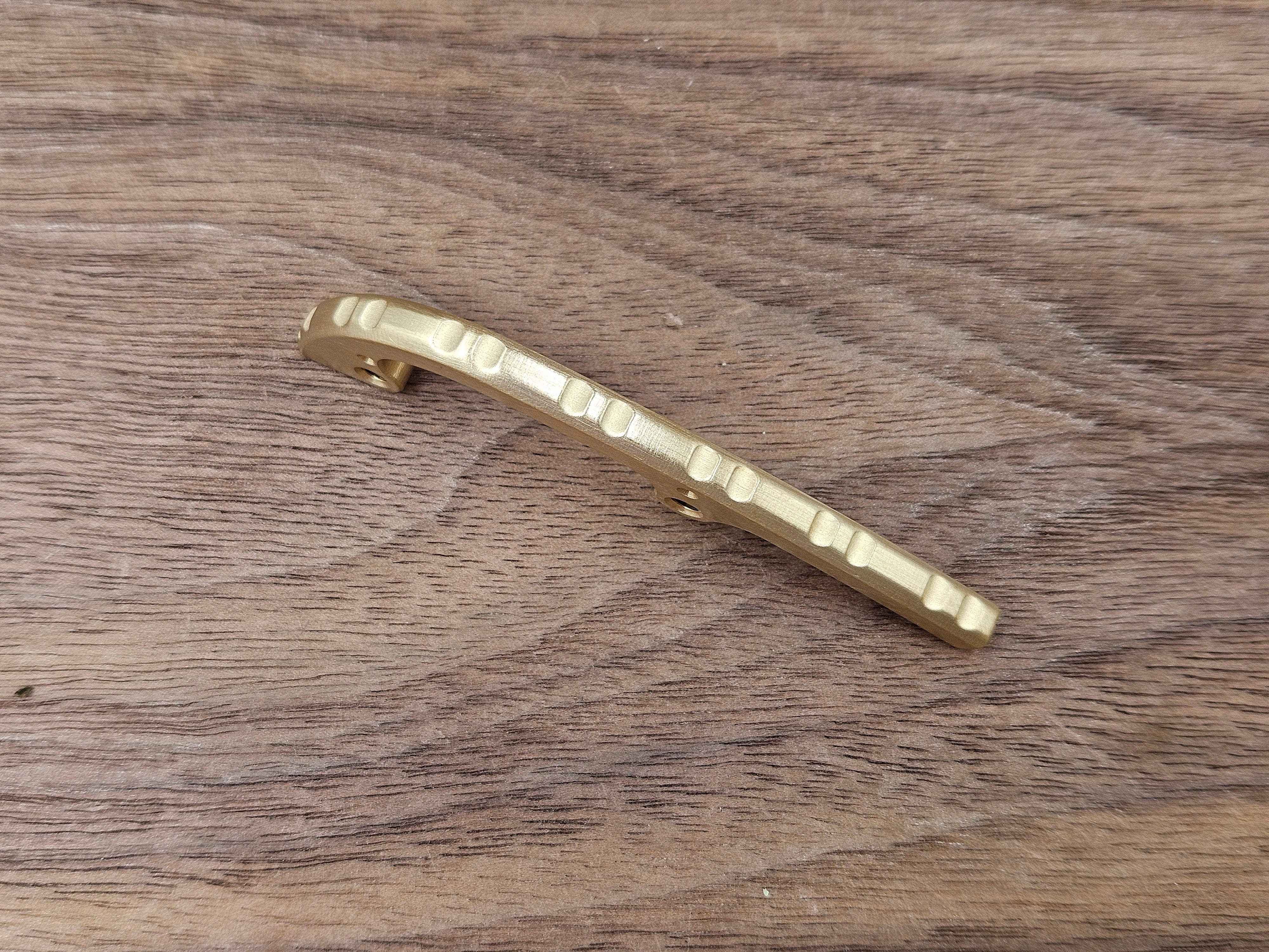 CLR Spyderco Shaman<br>Brass Backspacer Brushed