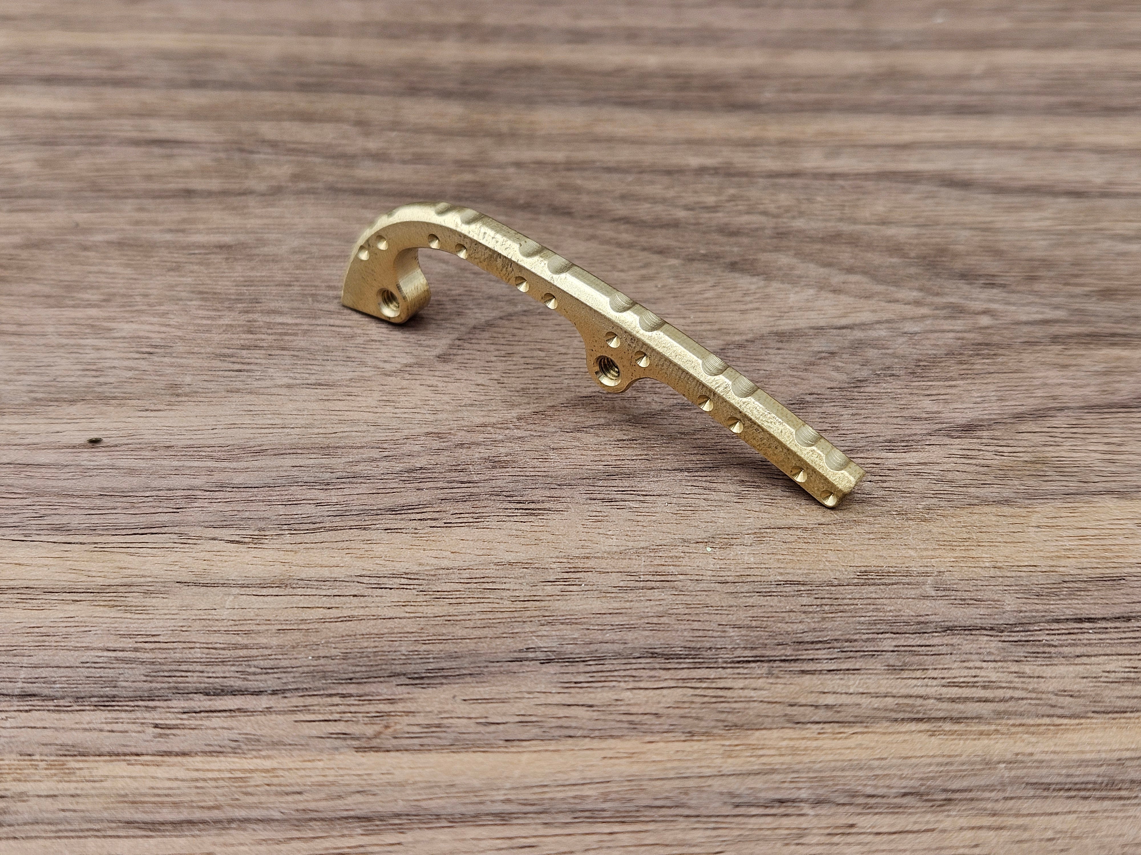 CLR Spyderco Shaman<br>Brass Backspacer Stone Washed