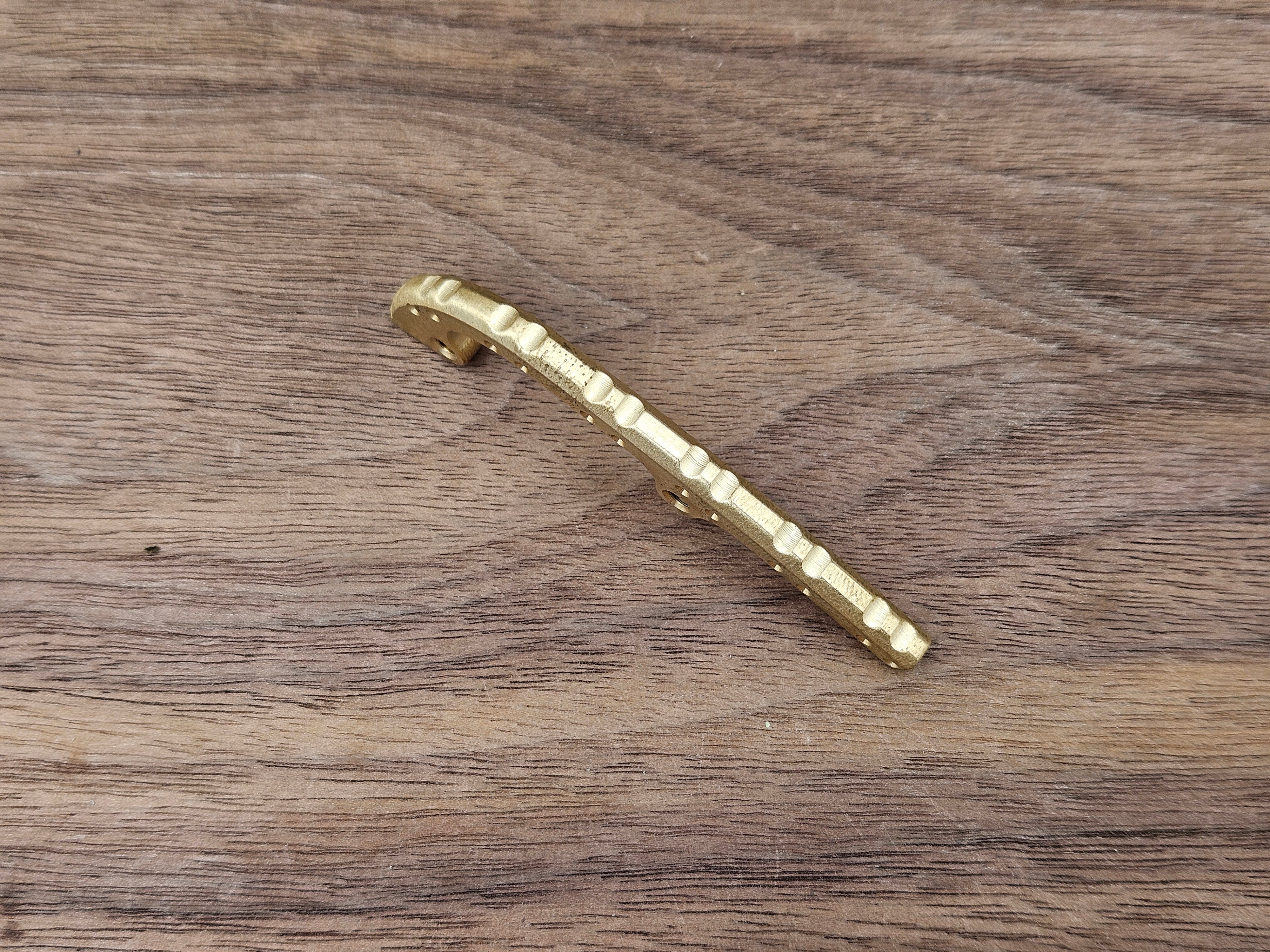 CLR Spyderco Shaman<br>Brass Backspacer Stone Washed