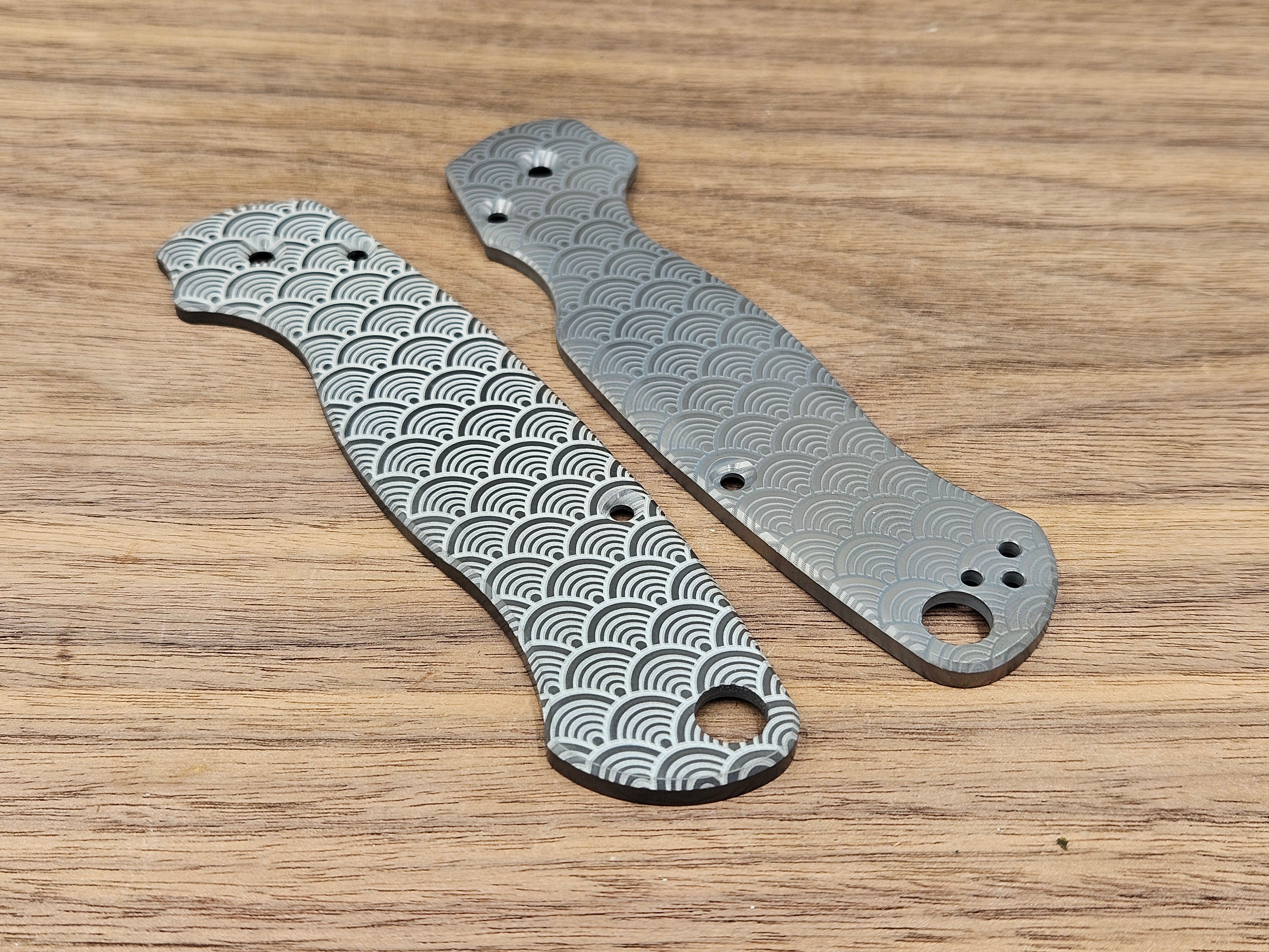 CLR Spyderco Paramilitary 2<br>Zirconium Standard Seigaiha