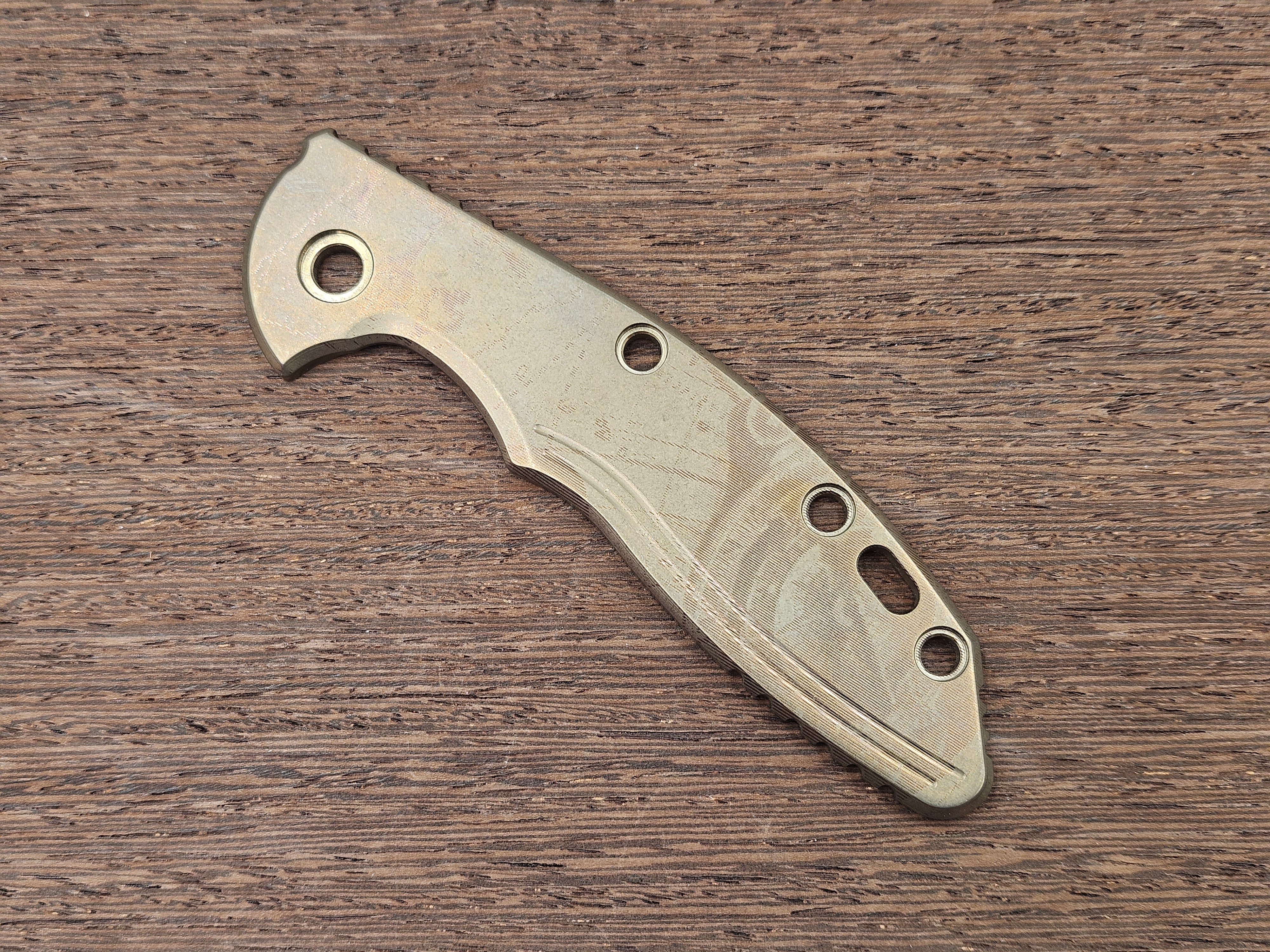 CLR<br>Hinderer XM 18 3.5 Titanium Standard Pirate Bronze ano