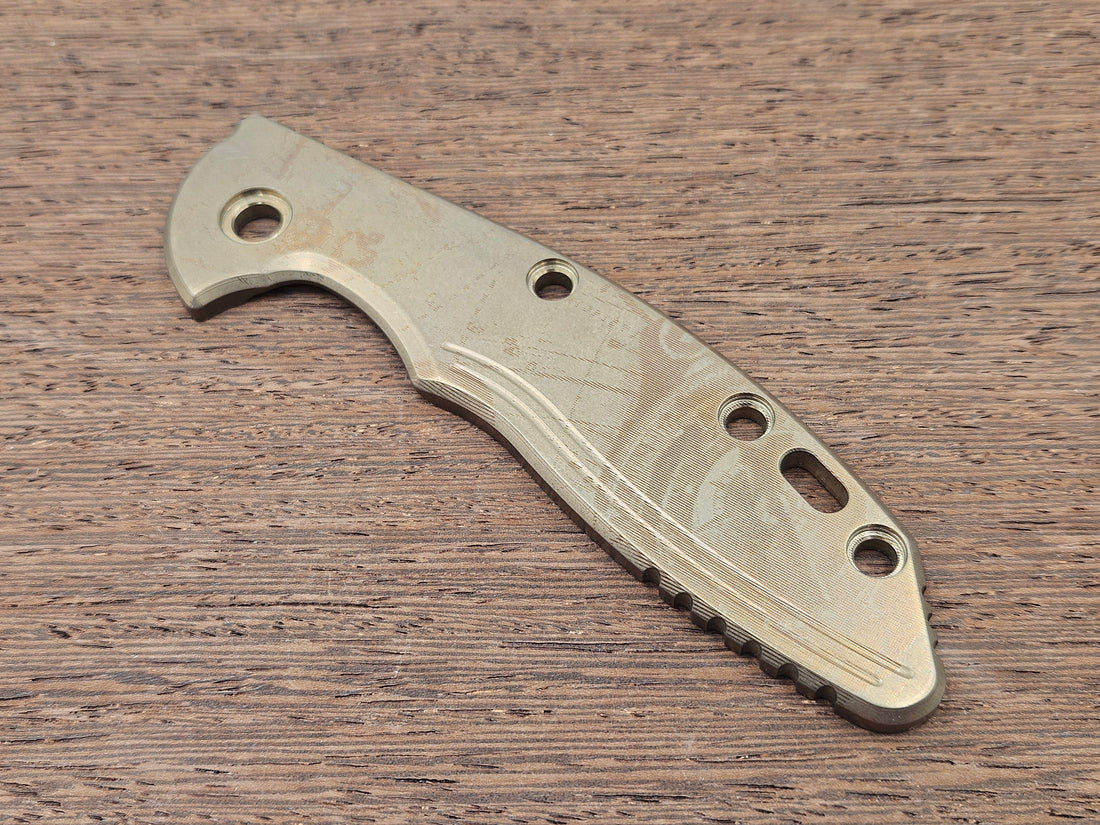 CLR<br>Hinderer XM 18 3.5 Titanium Standard Pirate Bronze ano