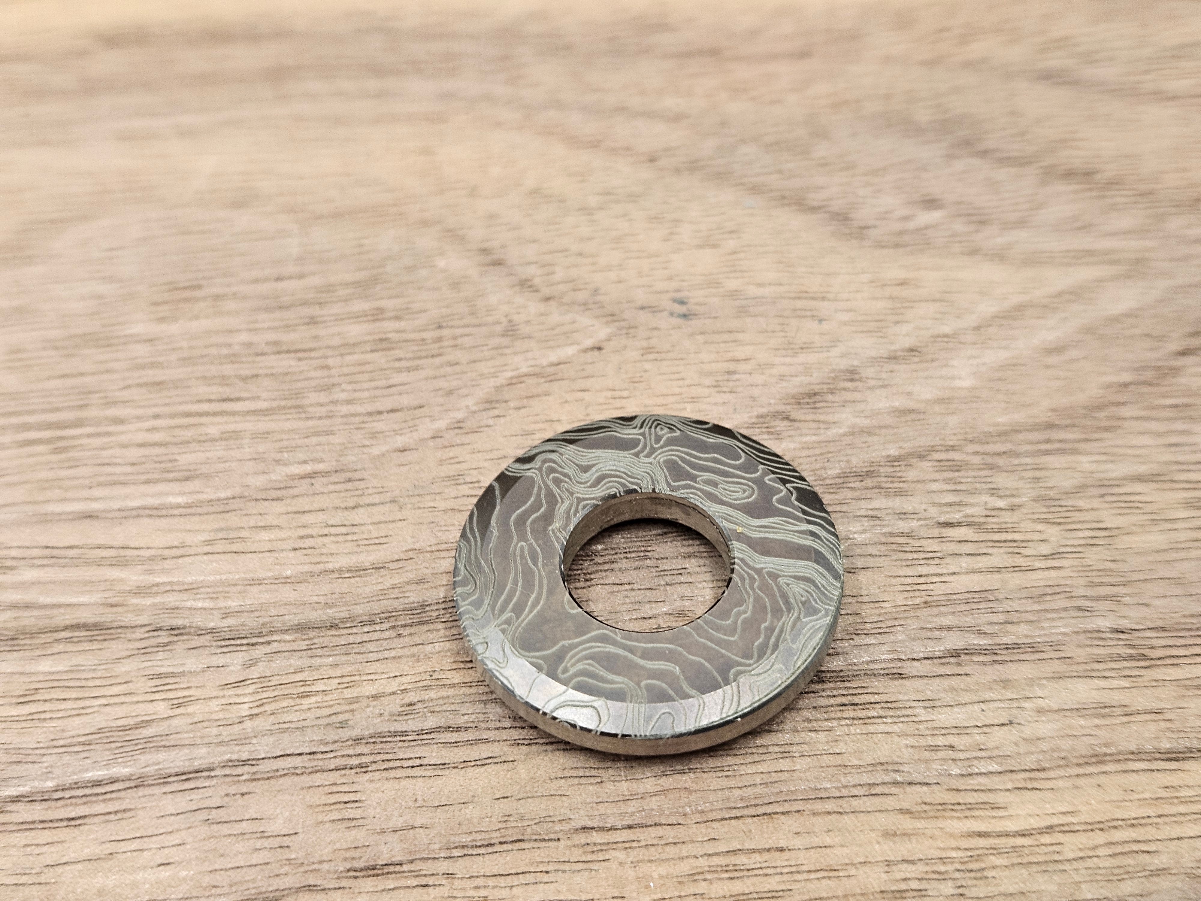 CLR Lanyard Bead 1 inch<br>Titanium Topo Black