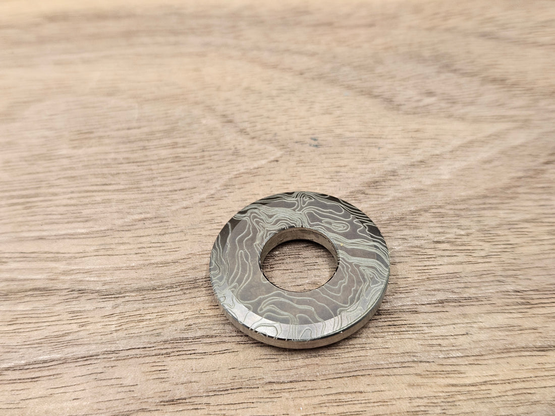 CLR Lanyard Bead 1 inch<br>Titanium Topo Black