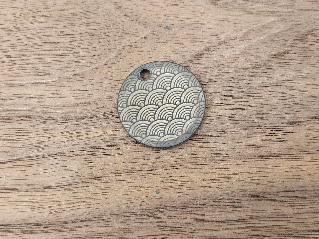 CLR Pendant<br>Titanium Seigaiha Dark