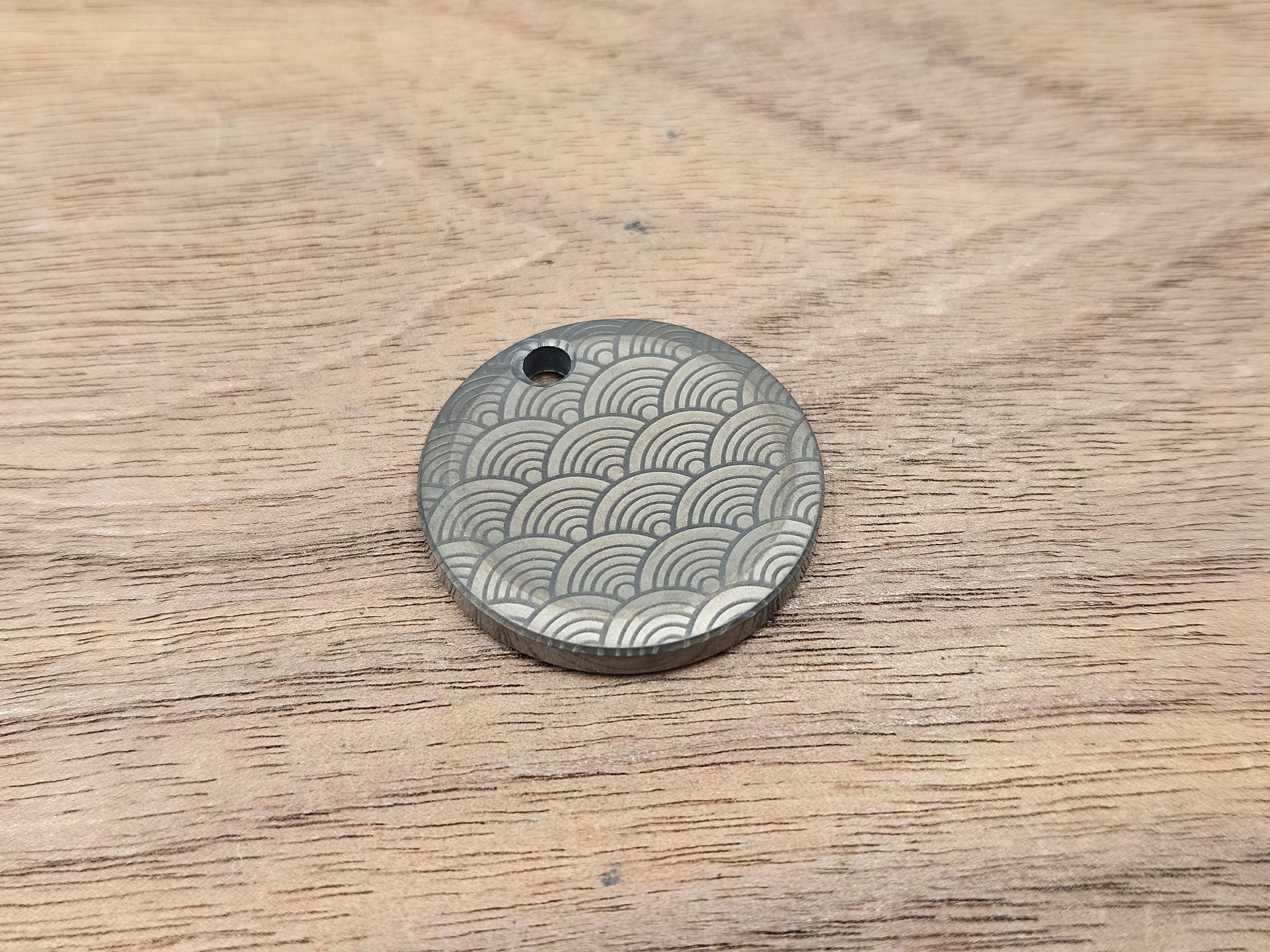 CLR Pendant<br>Titanium Seigaiha Dark