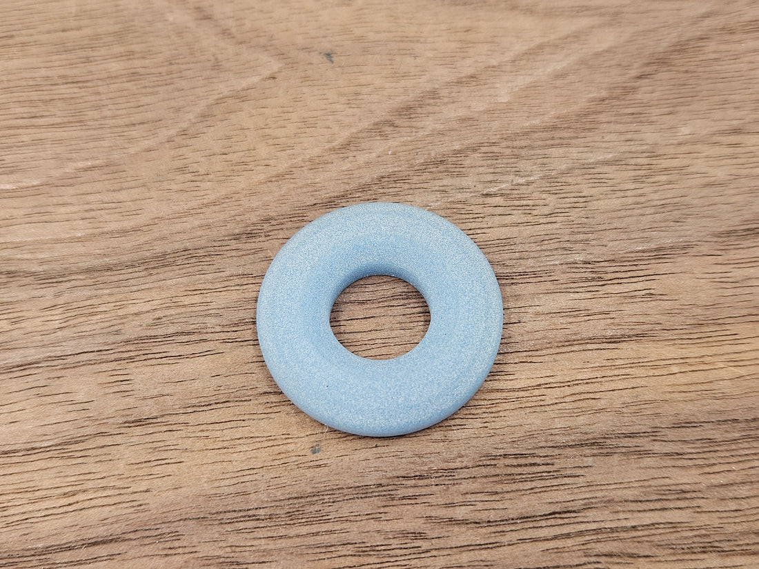 CLR Lanyard Bead 1 inch<br>Turbo Glow Sky Blue