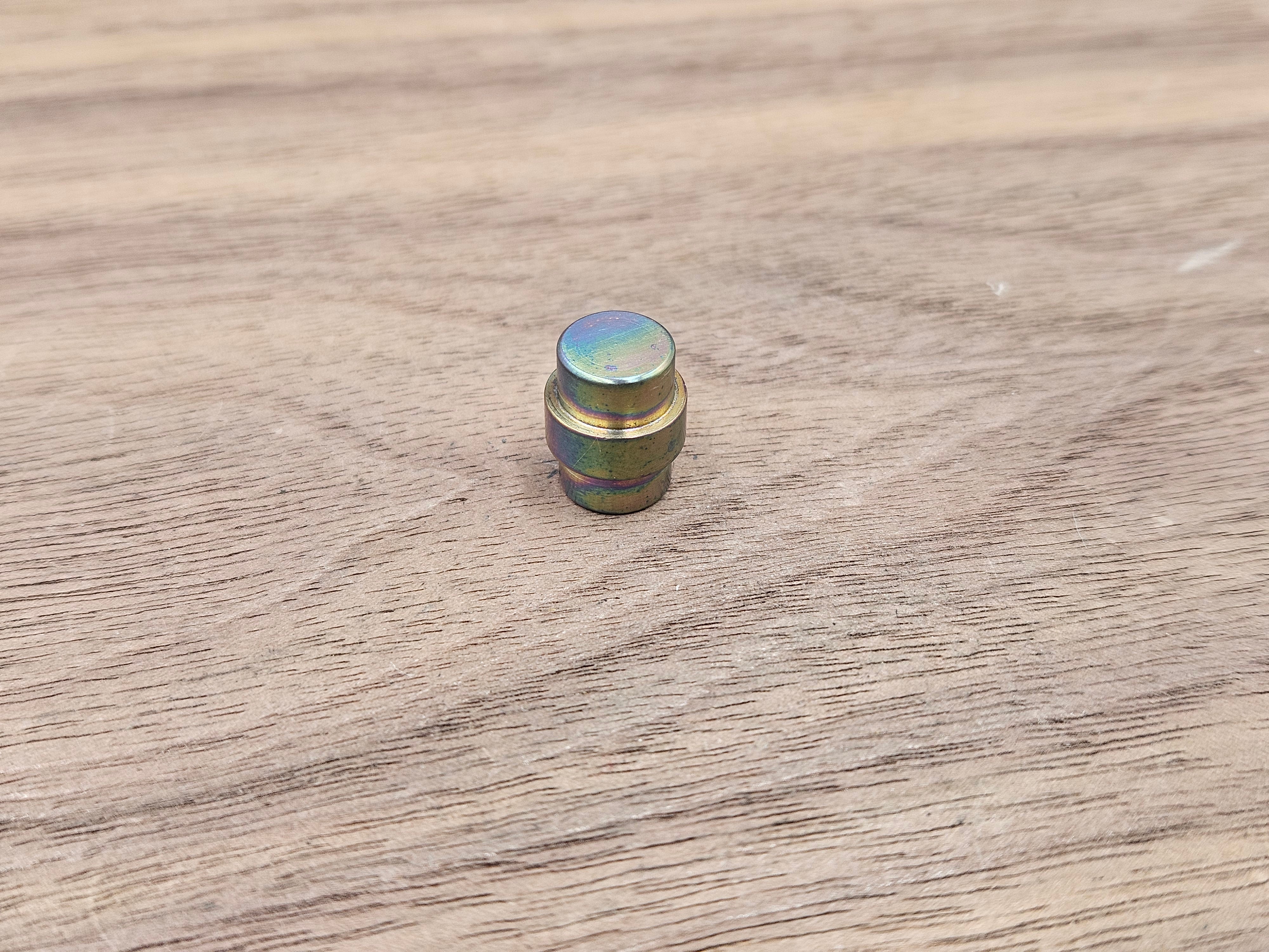 CLR Titanium Lanyard Hole Plug<br>Spyderco Manix 2 Oil Slick