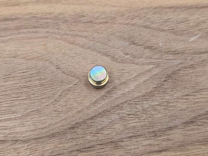 CLR Titanium Lanyard Hole Plug<br>Spyderco Manix 2 Oil Slick