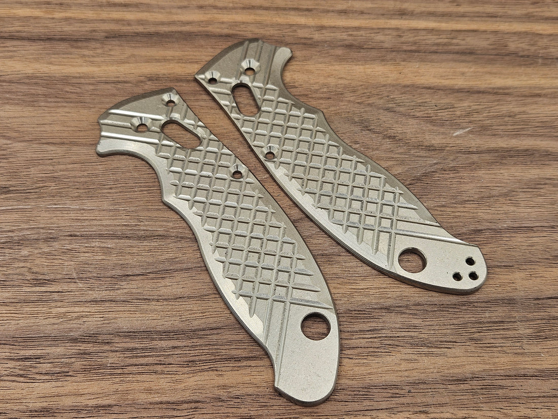 CLR Spyderco Manix 2<br>Titanium Frag Stone Washed