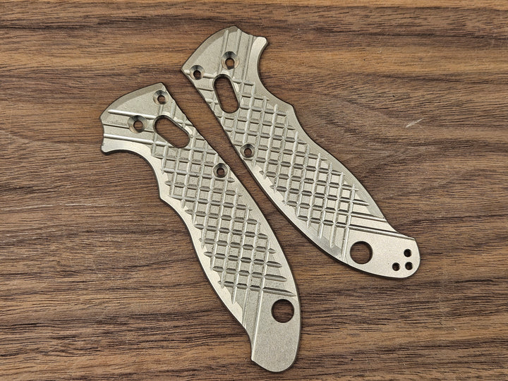 CLR Spyderco Manix 2<br>Titanium Frag Stone Washed