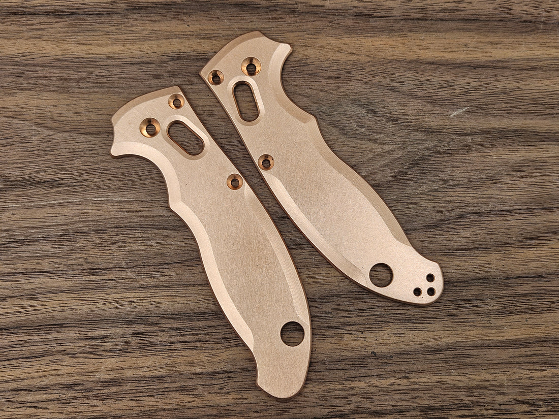 CLR Spyderco Manix 2<br>Copper Standard Brushed