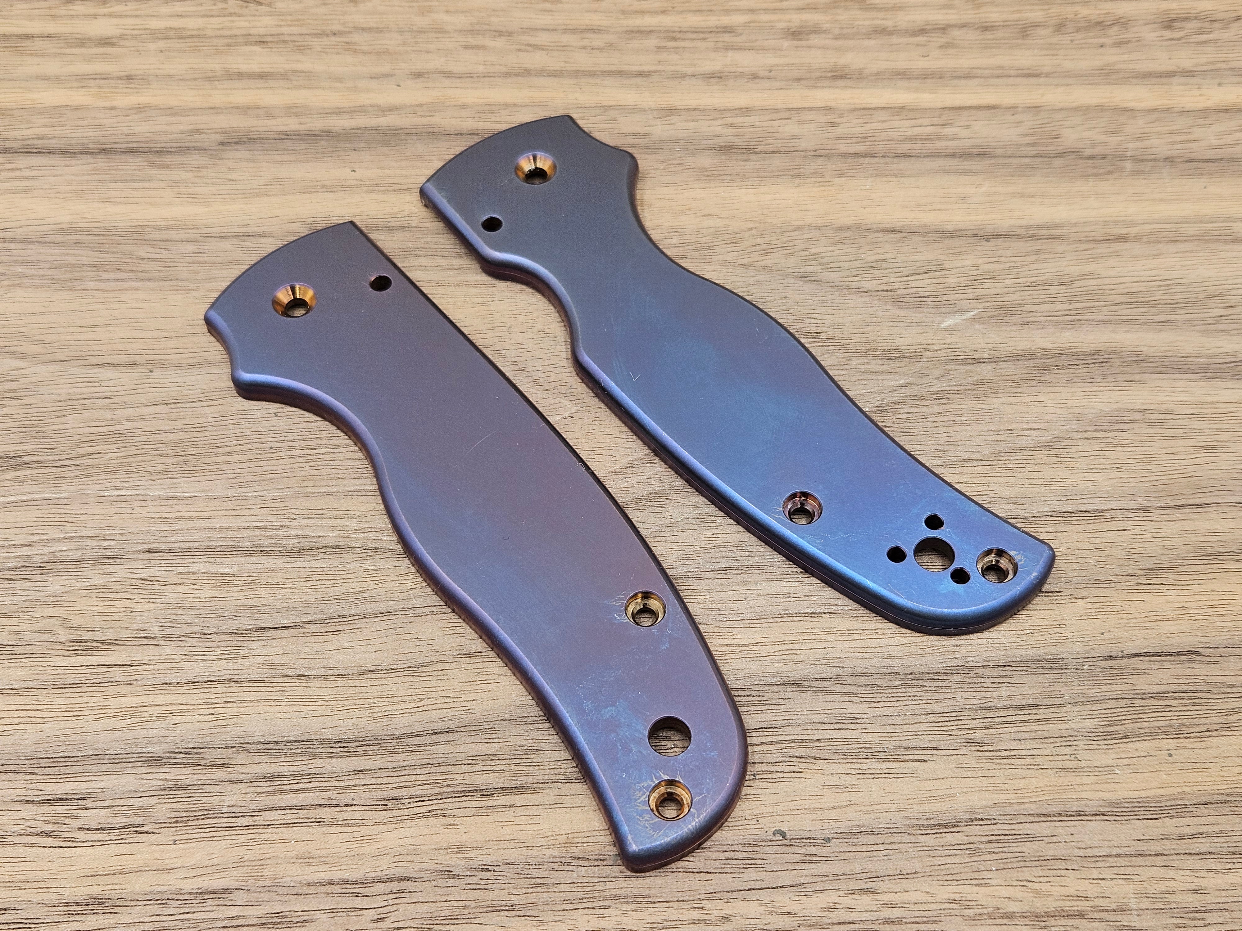 CLR Spyderco Shaman<br>Titanium Standard Purple ano