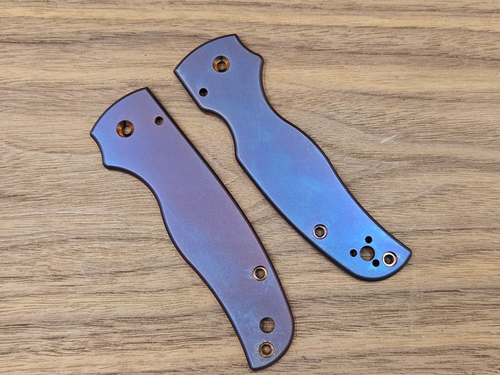 CLR Spyderco Shaman<br>Titanium Standard Purple ano