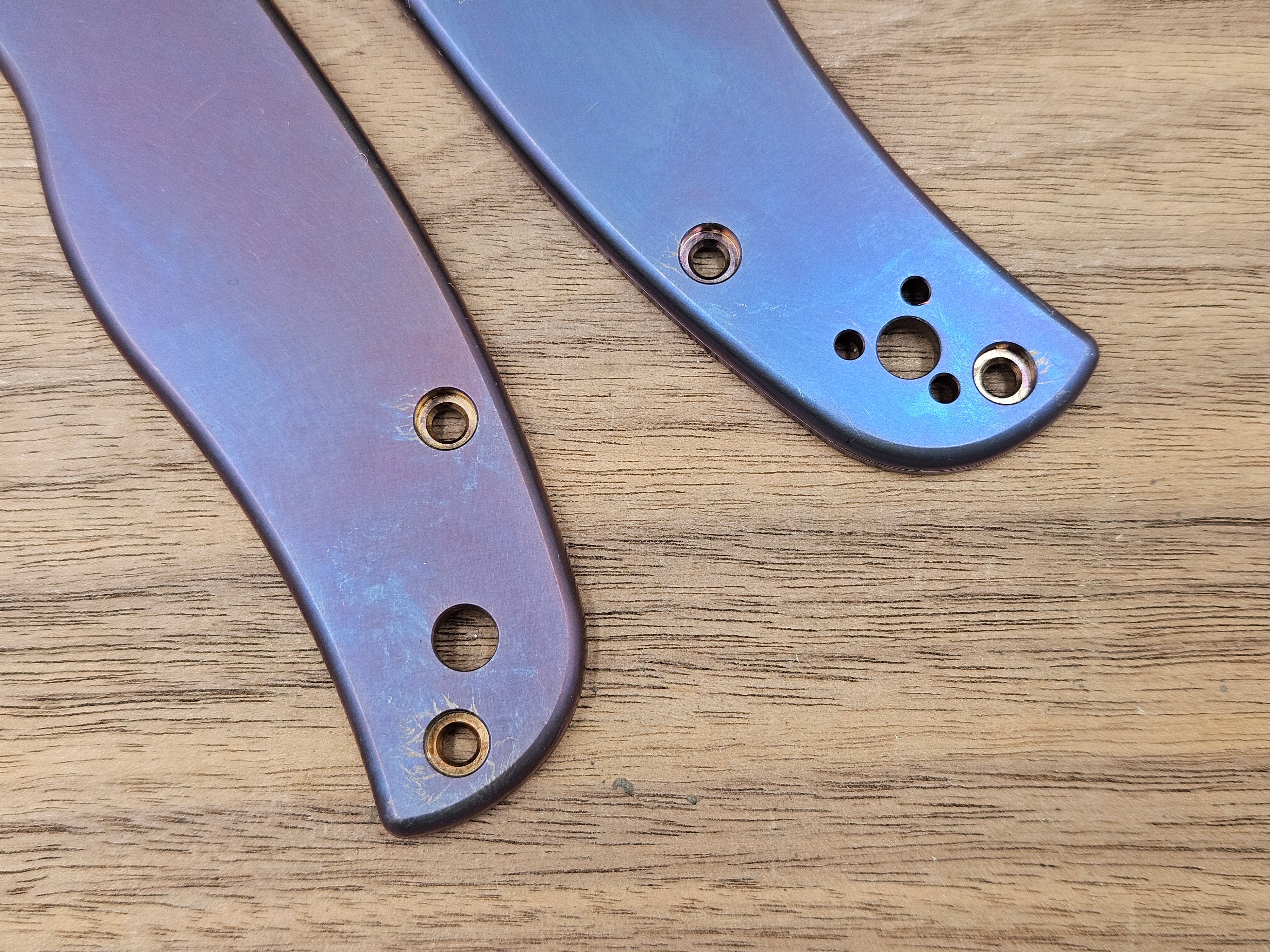 CLR Spyderco Shaman<br>Titanium Standard Purple ano