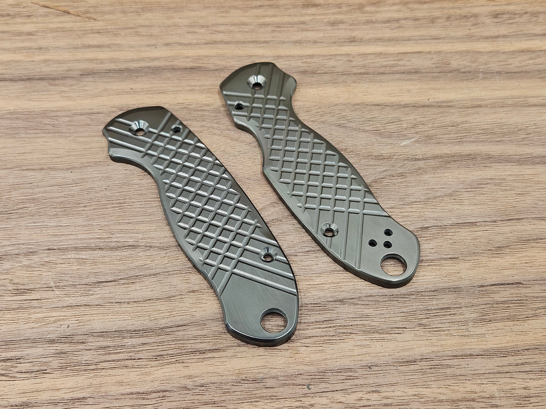 CLR Spyderco Paramilitary 3<br>Zirconium Frag