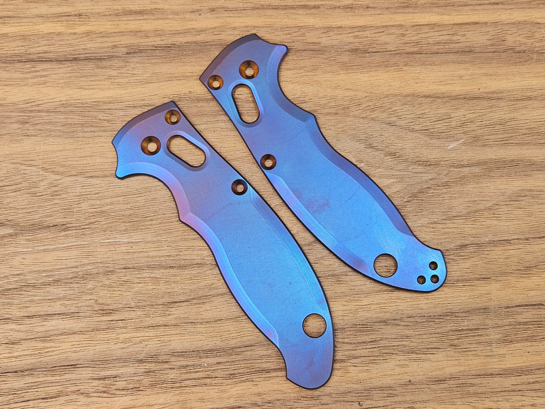 CLR Spyderco Manix 2<br>Titanium Standard Flamed