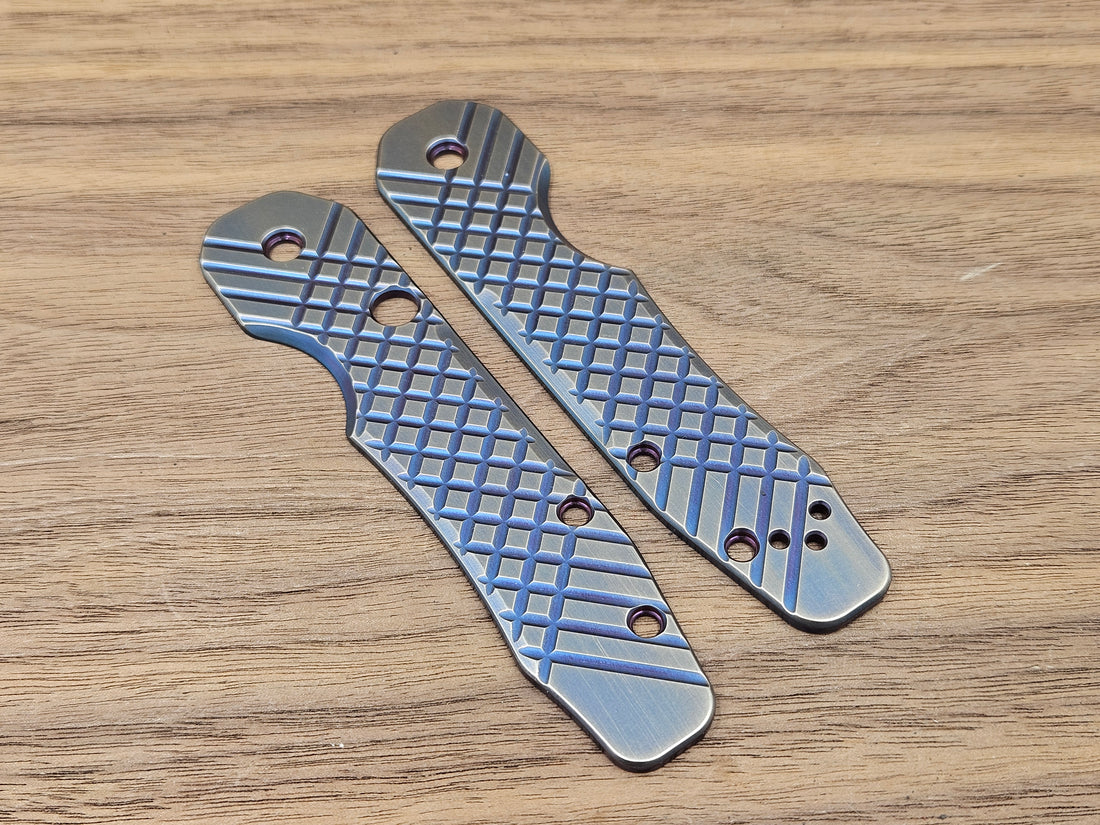 CLR Spyderco Smock<br>Titanium Frag 2-tone Blue