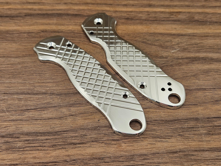 CLR Spyderco Paramilitary 3<br>Aluminum Frag Polished