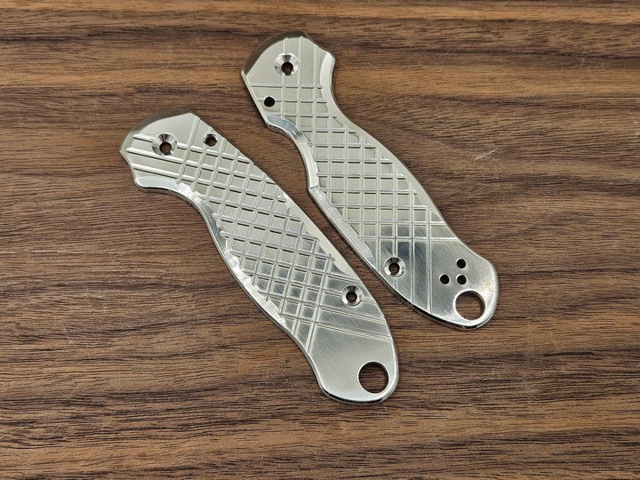 CLR Spyderco Paramilitary 3<br>Aluminum Frag Polished