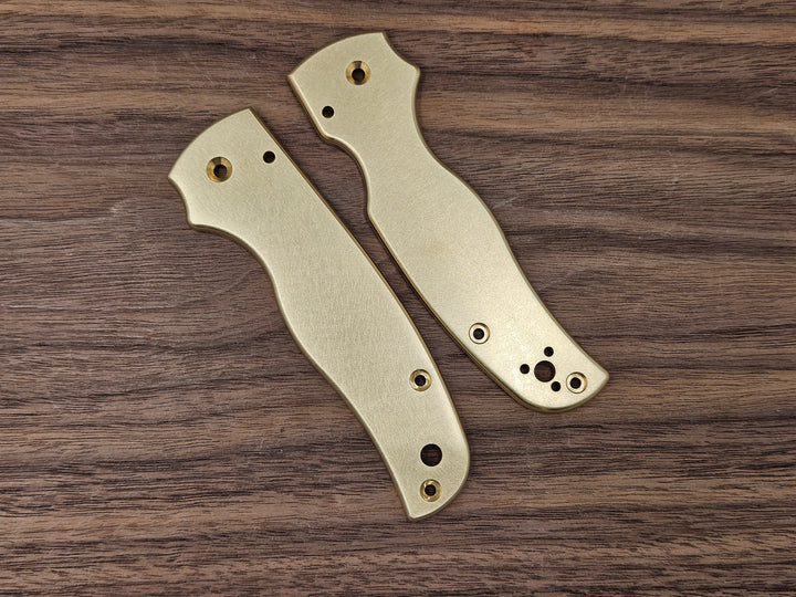 CLR Spyderco Shaman<br>Brass Standard Brushed