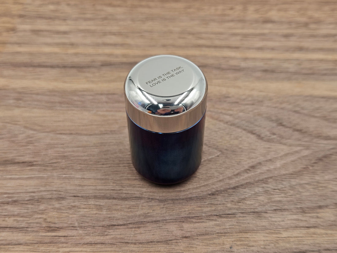 CLR Stainless Steel Vault 1.23"Standard - Flamed base engraved cap