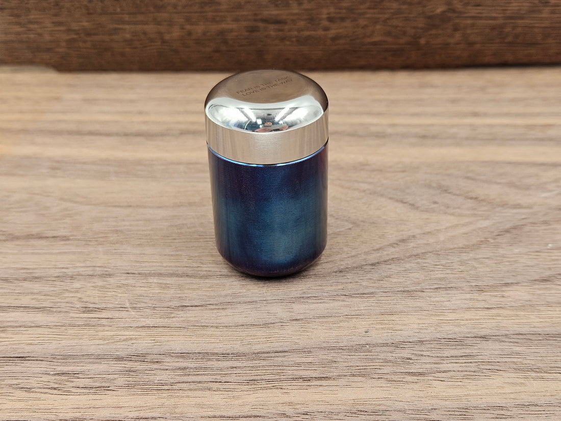 CLR Stainless Steel Vault 1.23"Standard - Flamed base engraved cap