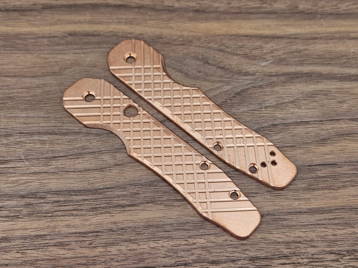 CLR Spyderco Smock Scales Copper Frag - Tumbled
