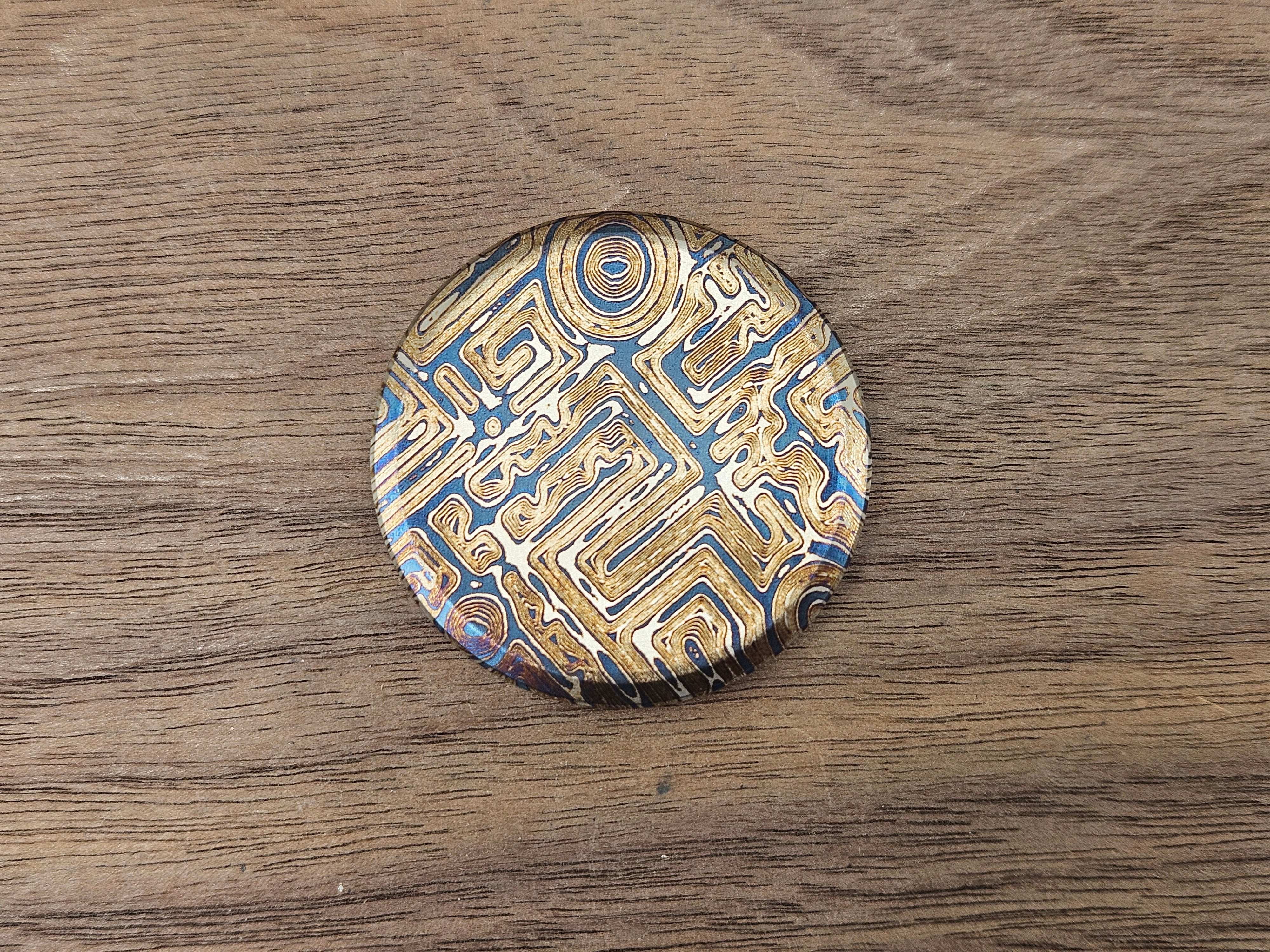 CLR Worry Coins Titanium 1.48 - Mystery lasered design