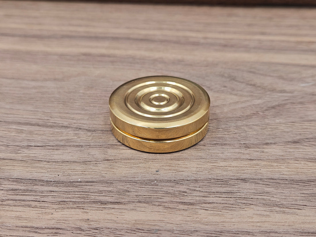 CLR Brass ORBITER HAPTIC Coins Brass Haptic Coins Fidget - Polished