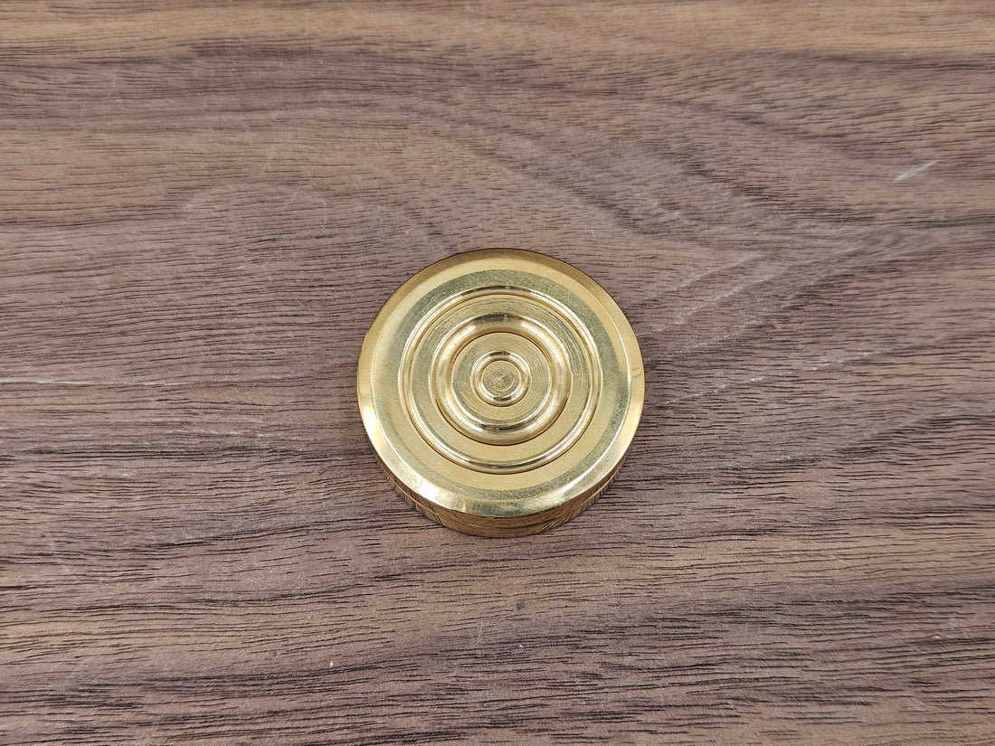 CLR Brass ORBITER HAPTIC Coins Brass Haptic Coins Fidget - Polished