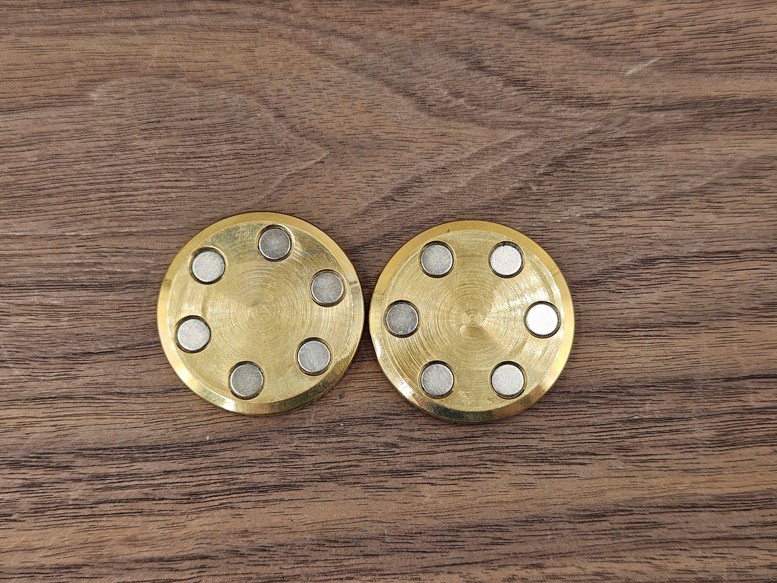 CLR Brass ORBITER HAPTIC Coins Brass Haptic Coins Fidget - Polished