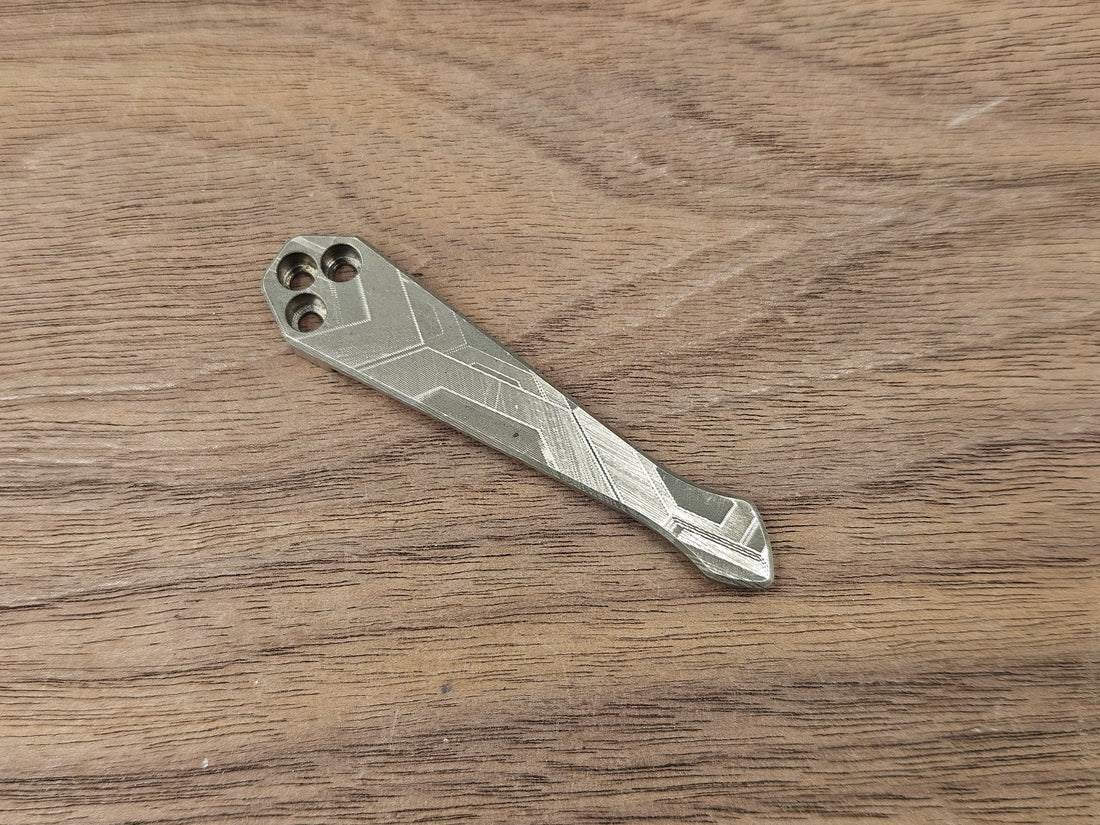 CLR Clip for Spyderco Titanium Standard Spidy - Falcon lasered