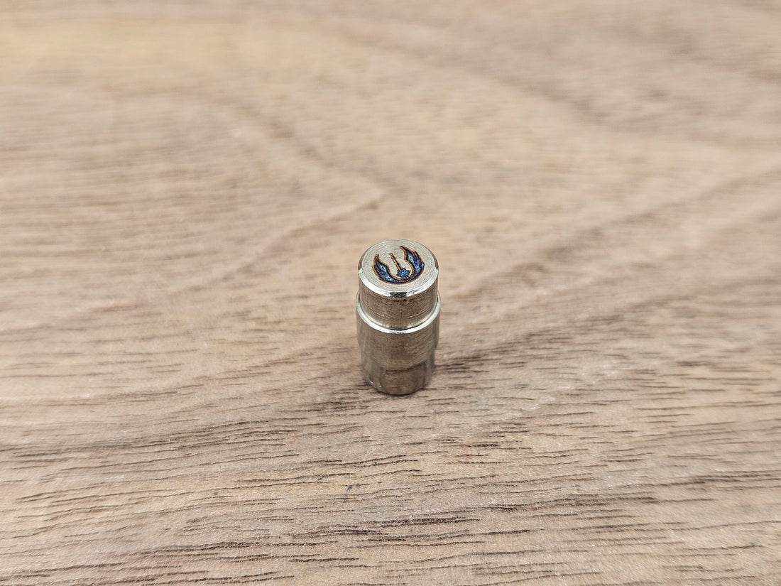 CLR Hole Plug for Spyderco Smock Titanium - Jedi lasered