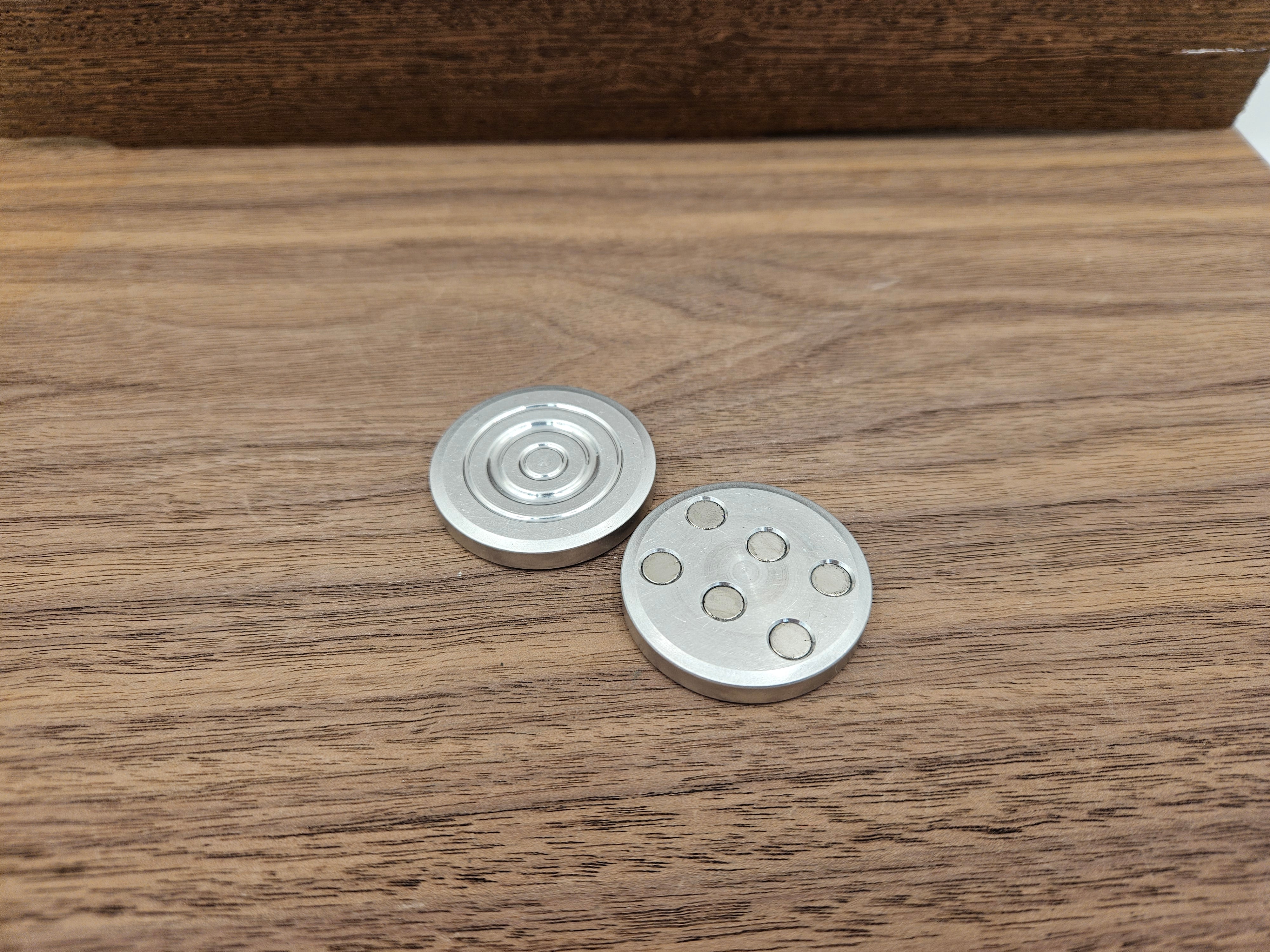 CLR Aluminum Parallel position Magnets ORBITER Aluminum Haptic Coins Slider Fidget