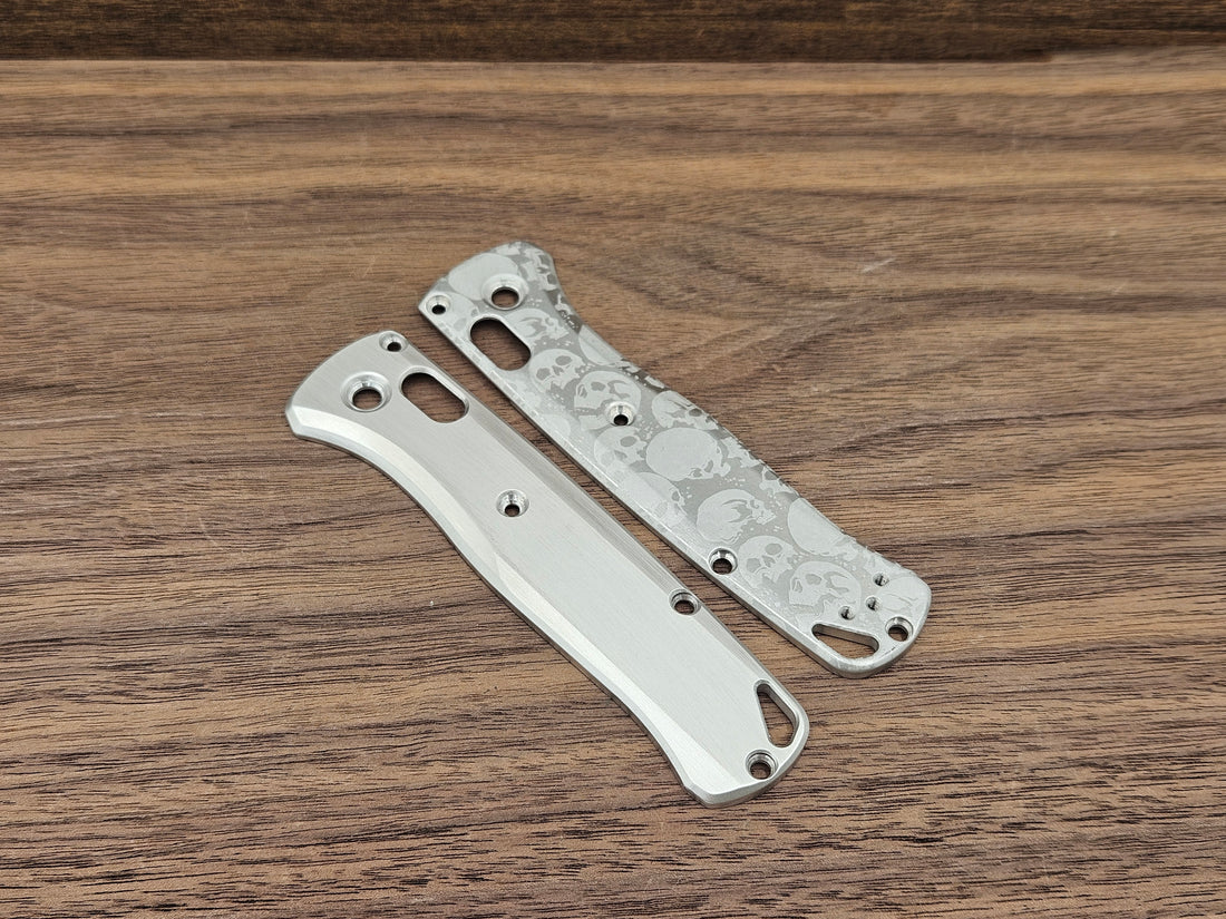 CLR Benchmade Bugout Scales Aluminum Standard - Skull lasering