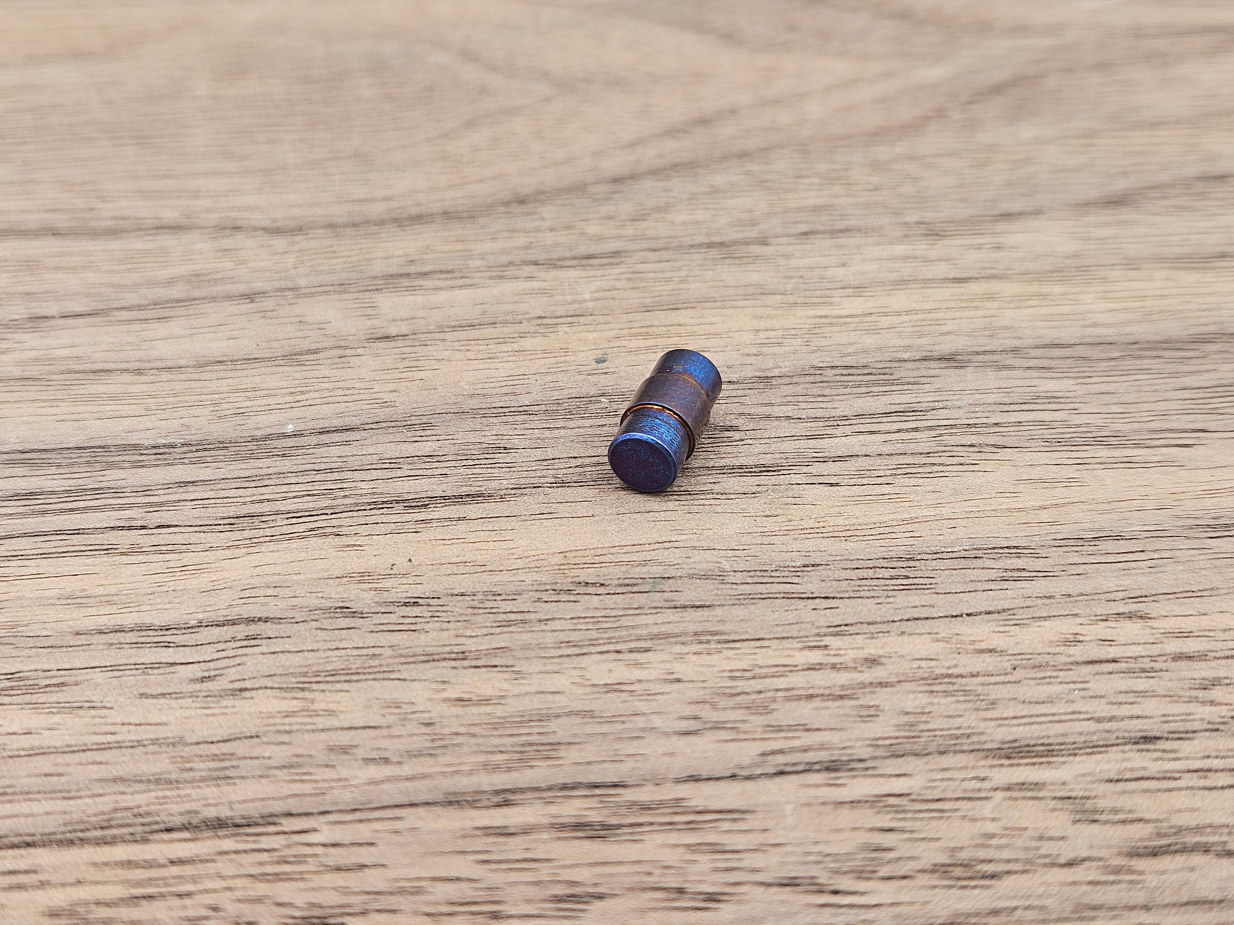 CLR Hole Plug for Spyderco Smock Titanium - Rainbow Flamed