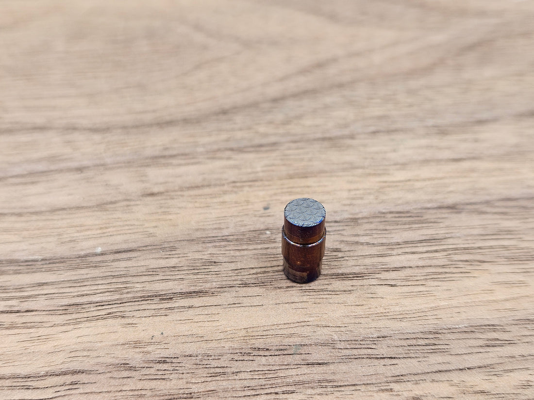 CLR Hole Plug for Spyderco Smock Titanium - Seigaiha Flamed